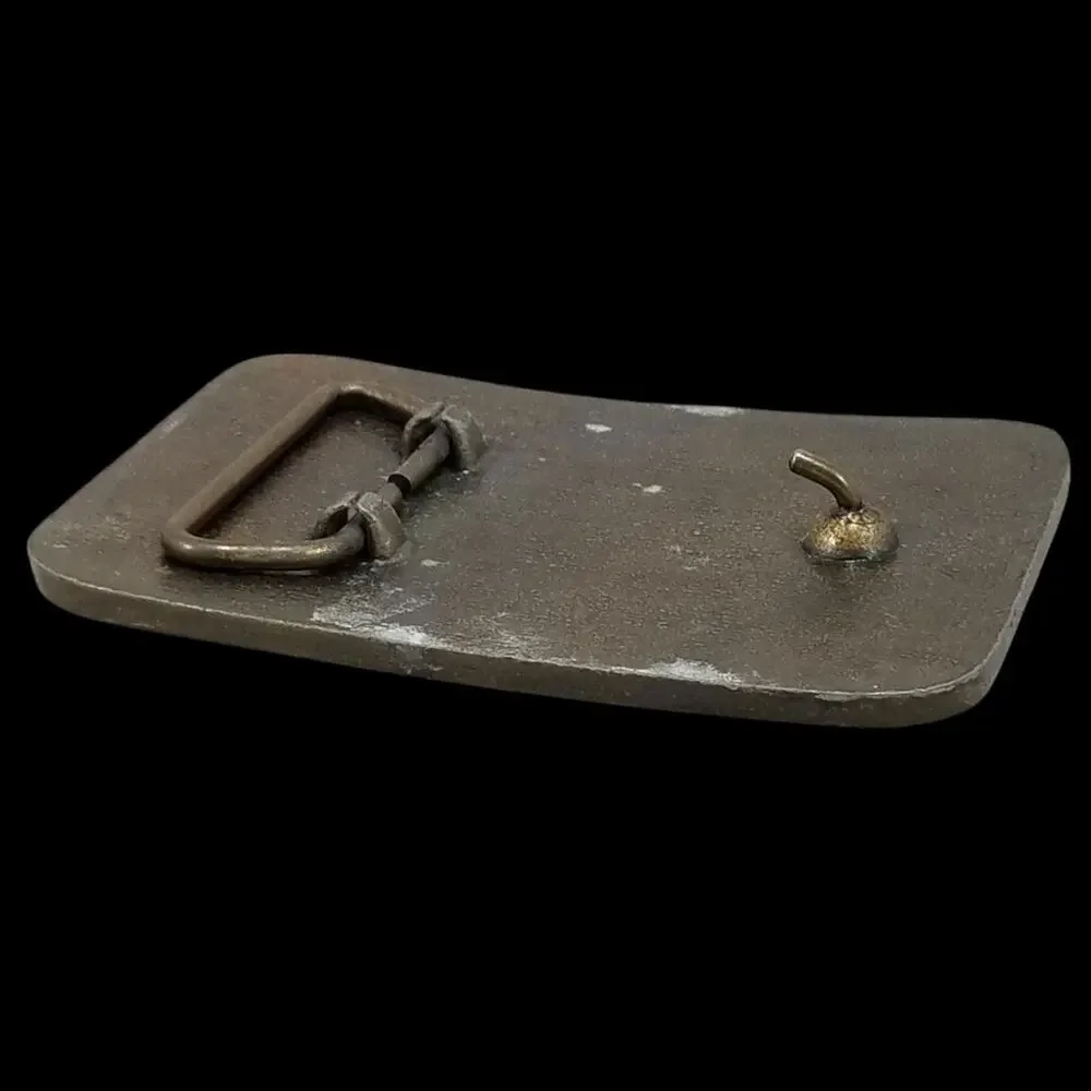 Burlington Northern Railway Brass Belt Buckle - Collectible Railroad Memorabilia